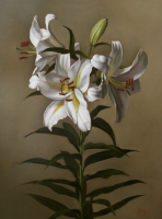 White Lilies--SOLD