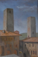 La Piazza Cisterna in San Gimignano, 8 X 12 2007