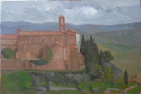 Montalcino, 8 X 12, oil on panel (2009) Private Collection