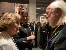 Visiting with Her Majesty the Queen, Queen Sonja, Major General Elisabeth G. Michelson, Norwegian Home Guard, and Charles Kapsner