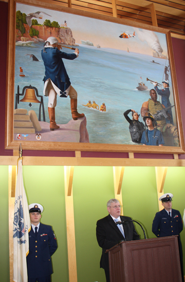 Coast Guard in Committal Hall